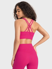 Millennia Crisscross Scoop Neck Active Tank Thumbnail 26