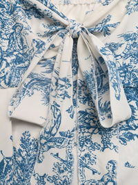 Floral Print Tie Front Ruffle Hem Cami Thumbnail 8