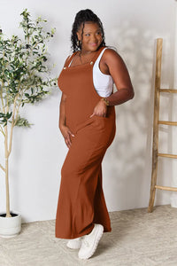 Double Take Full Size Wide Strap Overall with Pockets Thumbnail 14