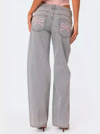 Washed Wide Leg Jeans Thumbnail 4
