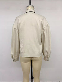 Contrast Trim Long Sleeve Shirt Thumbnail 14