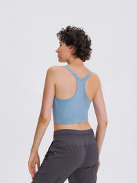 Millennia Scoop Neck Active Tank with Detachable Chest Pads Thumbnail 22