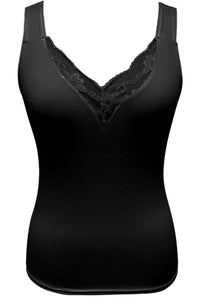 Full Size Lace Detail V-Neck Tank Plus Size Thumbnail 3
