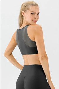 Round Neck Wide Strap Active Bra Thumbnail 2