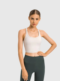 Millennia Scoop Neck Active Tank with Detachable Chest Pads Thumbnail 14