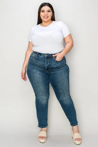 Judy Blue Full Size Tummy Control High Waist Slim Jeans Thumbnail 13