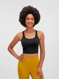Millennia Scoop Neck Active Tank with Detachable Chest Pads Thumbnail 29