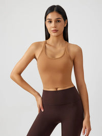 Millennia Scoop Neck Active Tank with Detachable Chest Pads Thumbnail 8