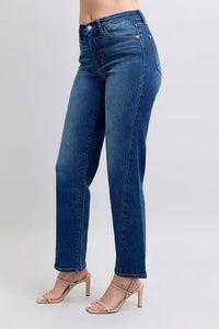 Judy Blue Full Size Side Seam Detail Straight Jeans with Pockets Thumbnail 5