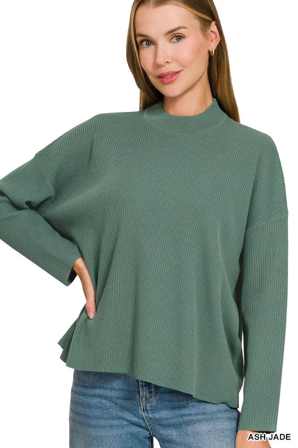 Zenana Viscose Sweater Top & Pants Set - Alternate View - WE4U Fashion USA