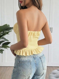Ruffled Hem Tube Top Thumbnail 13