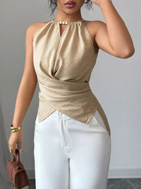 Halter Neck Crisscross Cami Thumbnail 2