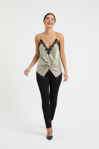 Lace Trim Twist Front Cami Thumbnail 2