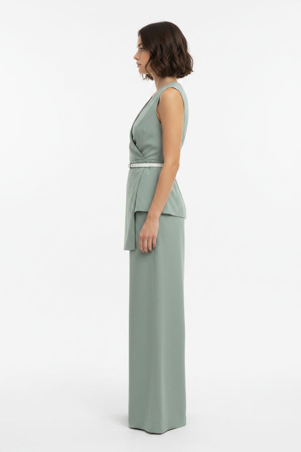 Sleeveless Top and Pants Set - Alternate View - WE4U Fashion USA