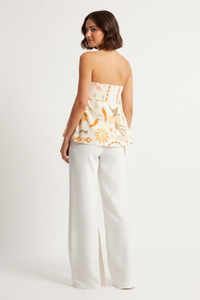 Slit Back Printed Tube Top Thumbnail 3